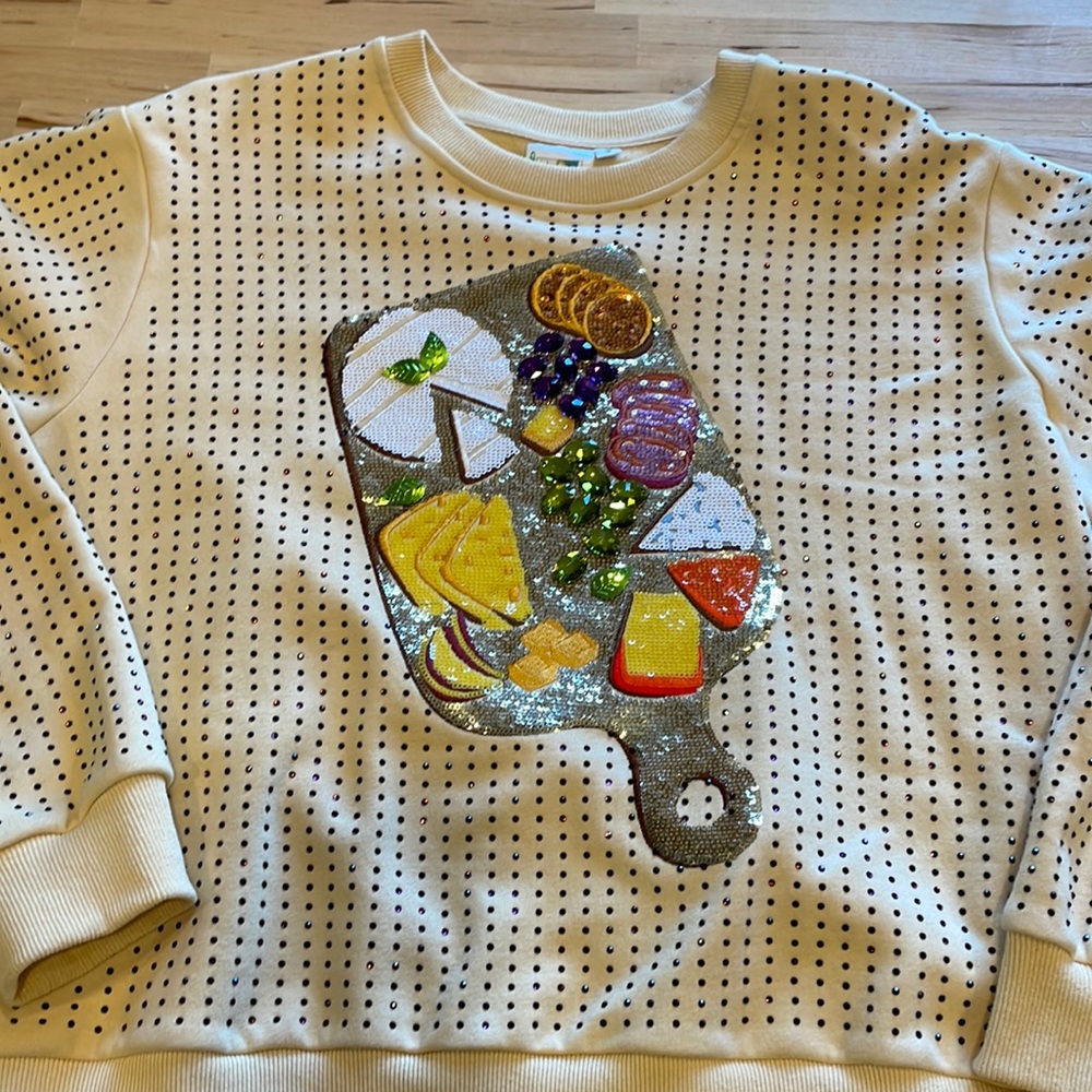 Queen of sparkles charcuterie board sweat shirt